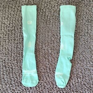 Light Green Athletic Compression Socks